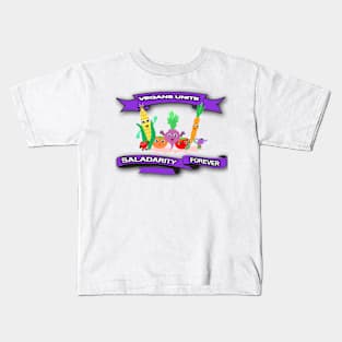 Vegans Unite - Saladarity Forever Kids T-Shirt